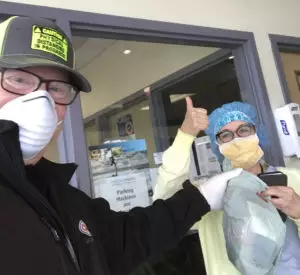 Delivering Sewing Army Masks