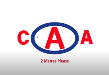 CAA two meters logo