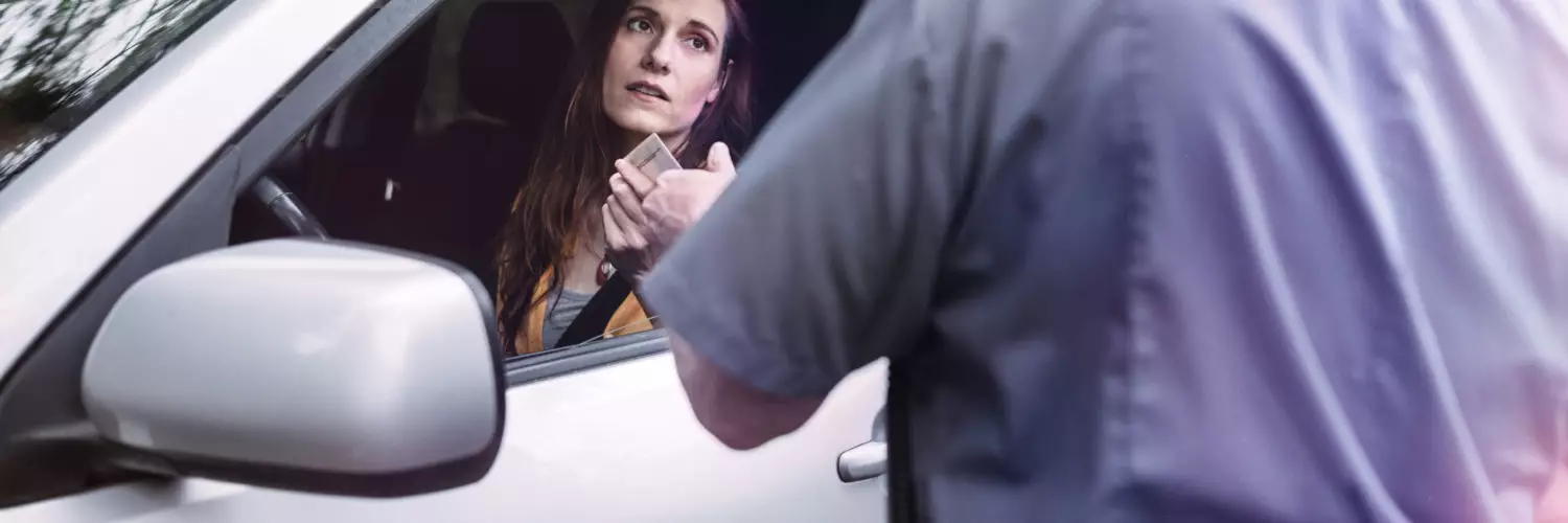 Driver at CheckStop