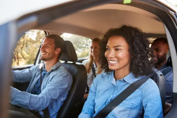 Friends driving with trust 